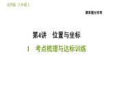 北師版八年級上冊數(shù)學(xué)習(xí)題課件 期末提分練案 4.1  考點梳理與達標訓(xùn)練