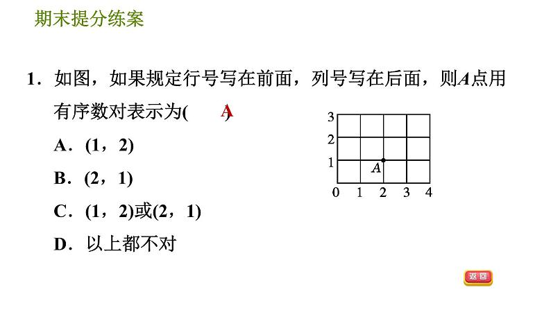 北师版八年级上册数学习题课件 期末提分练案 4.1  考点梳理与达标训练04