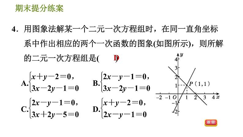 北师版八年级上册数学习题课件 期末提分练案 7.1  考点梳理与达标训练07