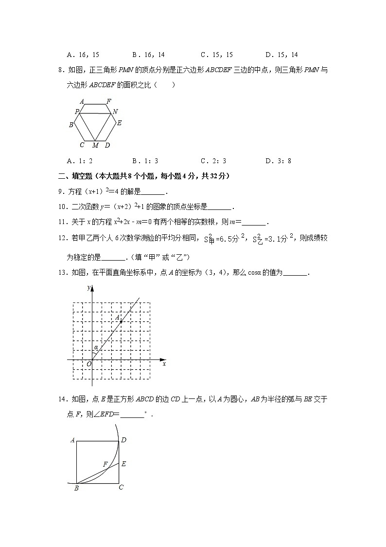 江苏省徐州市2020-2021学年九年级上学期期末考试 数学试卷  解析版02