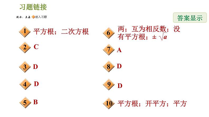 北师版八年级上册数学习题课件 第5章 2.2.2  平方根第2页