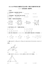 北师大版八年级上册2 一定是直角三角形吗课堂检测