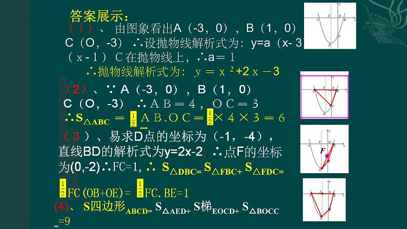 人教版九年级数学上册二次函数背景下——图形的面积问题小专题复习课件04