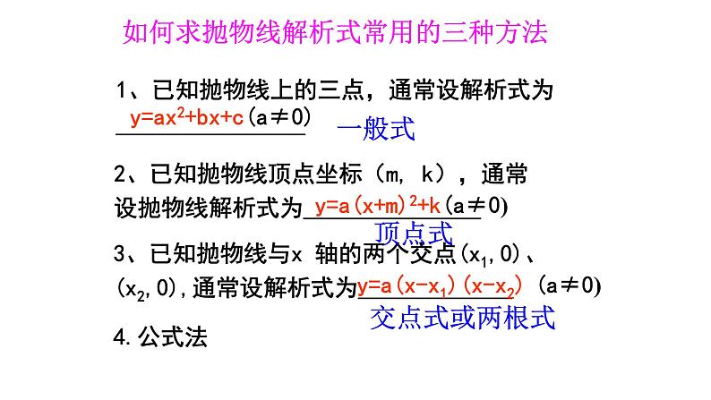 人教版九年级数学上册二次函数复习课件08