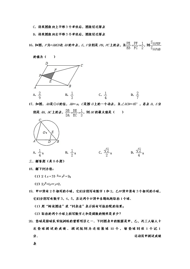 江苏省镇江市联考2018-2019学年九年级（上）期末数学试卷  含解析第3页