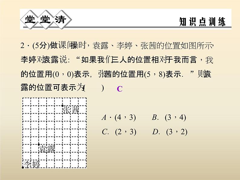 2021年浙教版八年级数学上册 4.1 《探索确定位置的方法》课件 (含答案)03