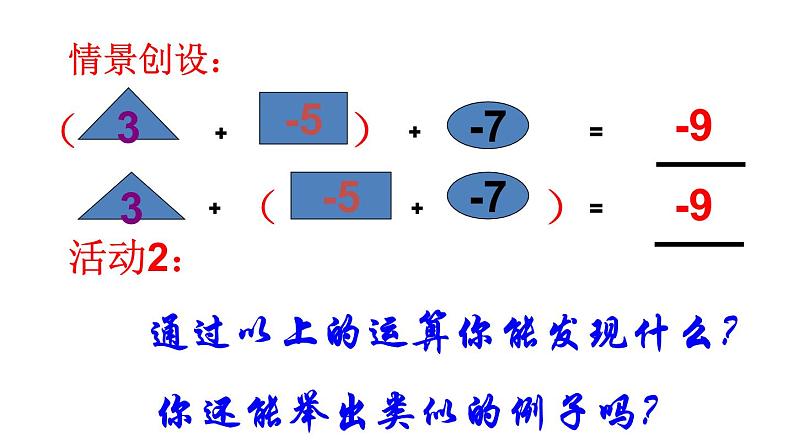 2020-2021学年人教版数学七年级上册有理数的加法课件PPT08