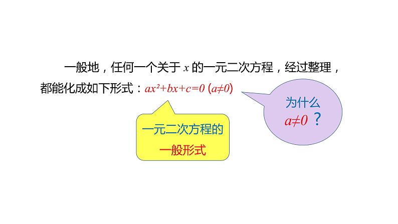 2021-2022学年人教版数学九年级上册21.1一元二次方程课件PPT第8页