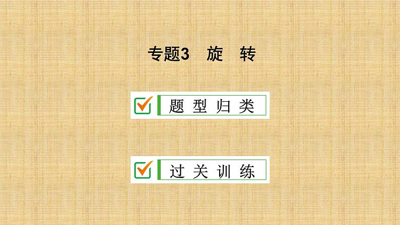 人教版数学九年级上册《旋转》期末复习课件02