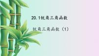 2020-2021学年第二十章  解直角三角形20.1 锐角三角函数图片ppt课件