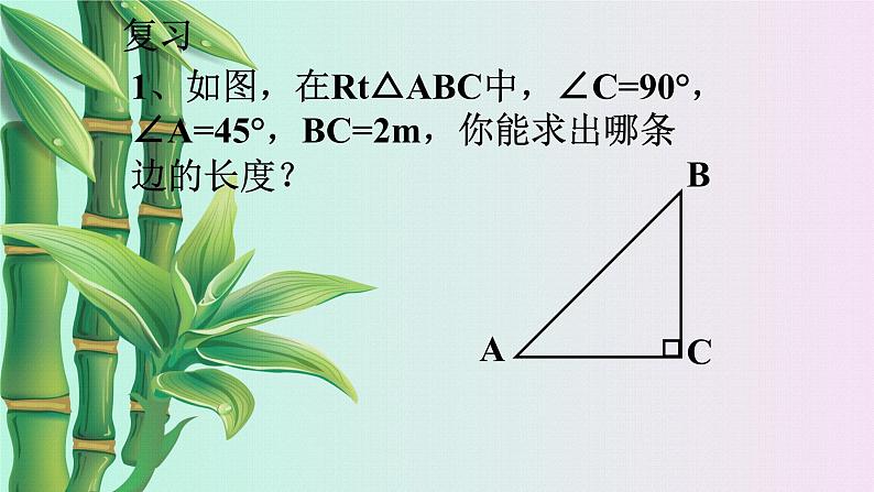 北京课改版九年级上册  解直角三角形《锐角三角函数》课件第7页