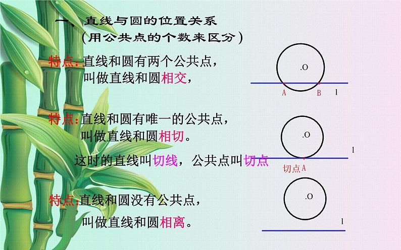 北京课改版九年级上册  圆（下）《直线与圆的位置关系》课件07