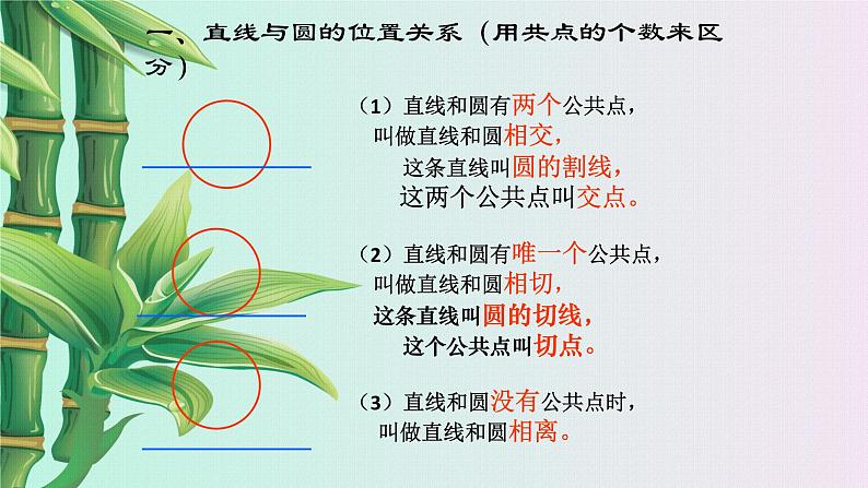 青岛版九年级上册数学  对圆的进一步认识《直线与圆的位置关系》课件06