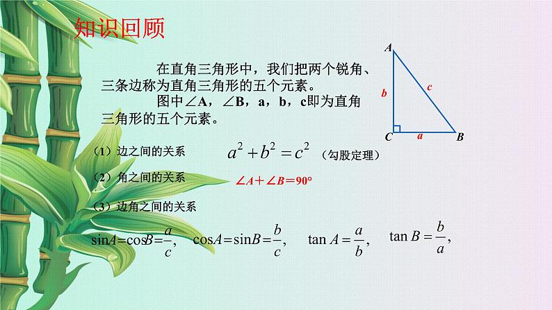 青岛版九年级上册数学  解直角三角形《解直角三角形》课件04