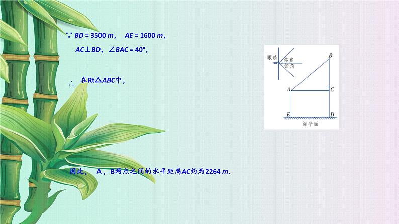 青岛版九年级上册数学  解直角三角形《解直角三角形的应用》课件第6页