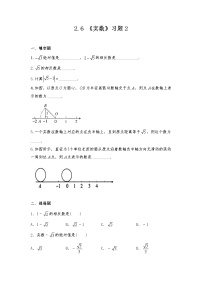 2020-2021学年6 实数测试题