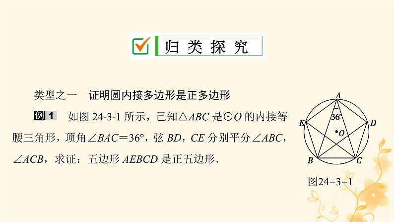 2021-2022学年人教版数学九年级上册24.3　正多边形和圆课件PPT第7页