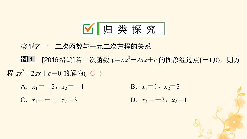 2021-2022学年人教版数学九年级上册22.2　二次函数与一元二次方程课件PPT07