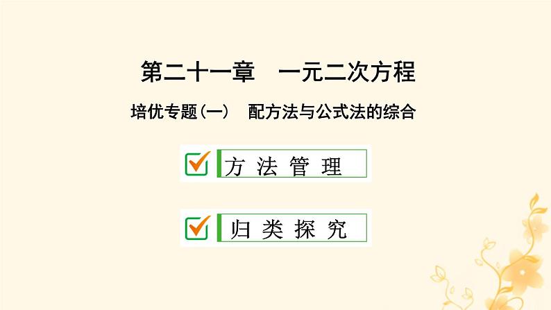 2021-2022学年人教版数学九年级上册第二十一章　一元二次方程 (2)课件PPT01