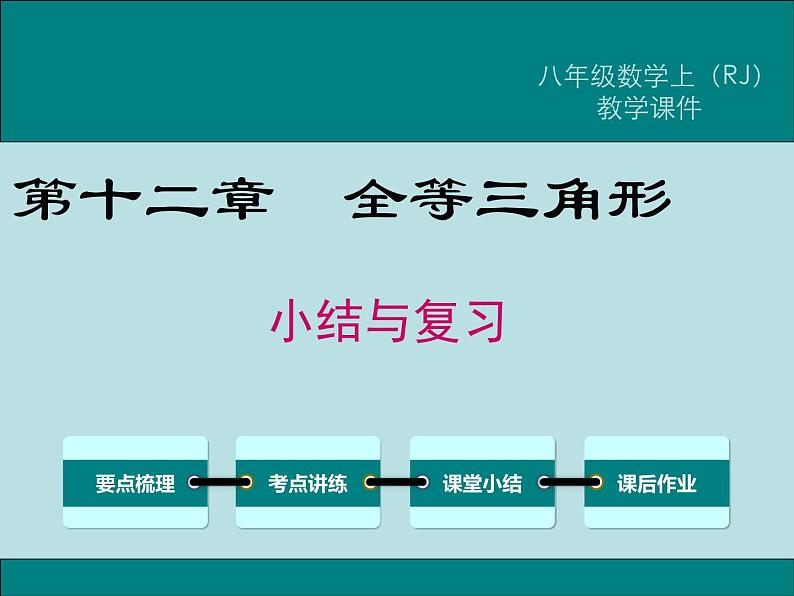 2021-2022学年人教版数学八年级上册第十二章  全等三角形课件PPT第1页