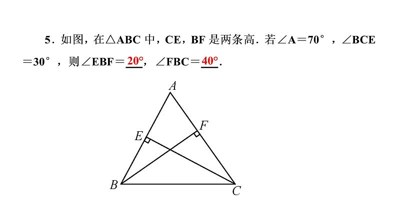 2021-2022学年人教版数学八年级上册同步课时训练11.2.1 三角形的内角第2课时 直角三角形的两个锐角互课件PPT第7页