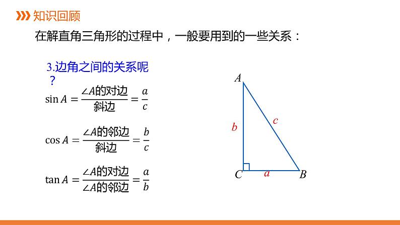 4．4 解直角三角形的应用-1---同步课件  2021-2022学年湘教版数学九年级上册03