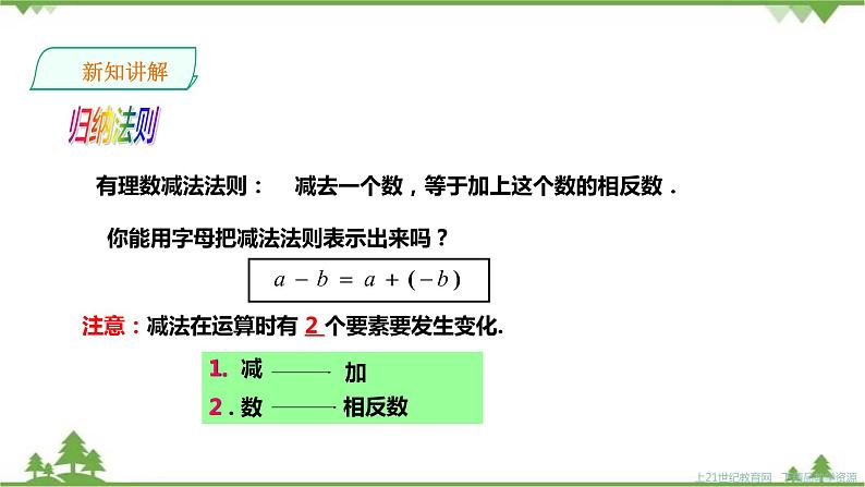 湘教版数学七年级上册  1.4.2有理数的减法1（课件+教案+练习）08