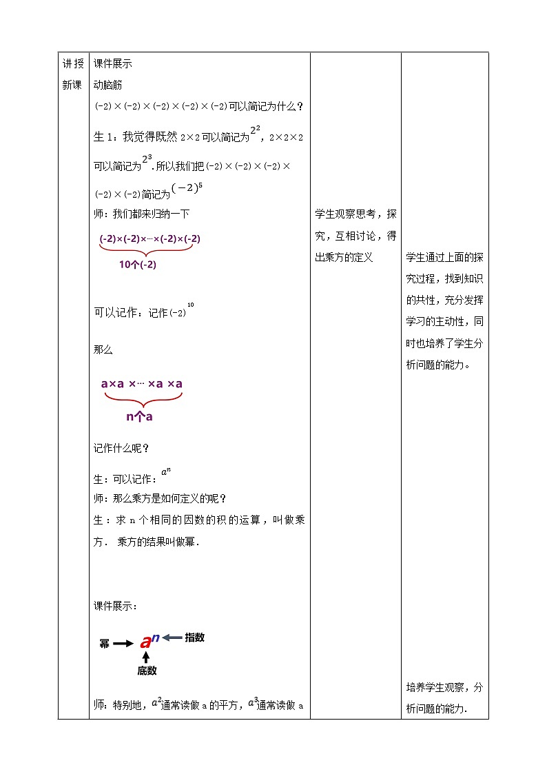 湘教版数学七年级上册  1.6.1有理数的乘方(课件+教案+练习）02