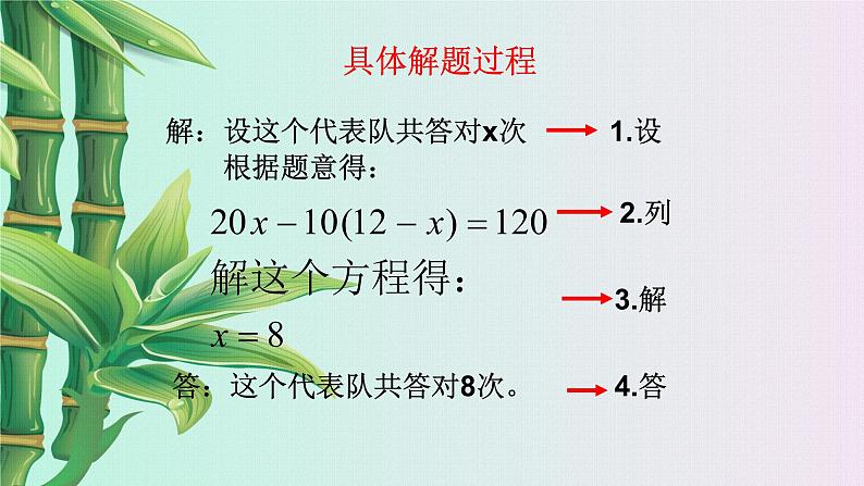 青岛版七年级上册 数学  一元一次方程《一元一次方程的应用》课件第5页