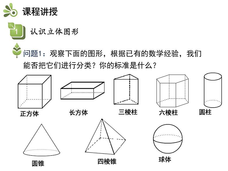 4.1几何图形   沪科版七年级数学上册教学课件第6页