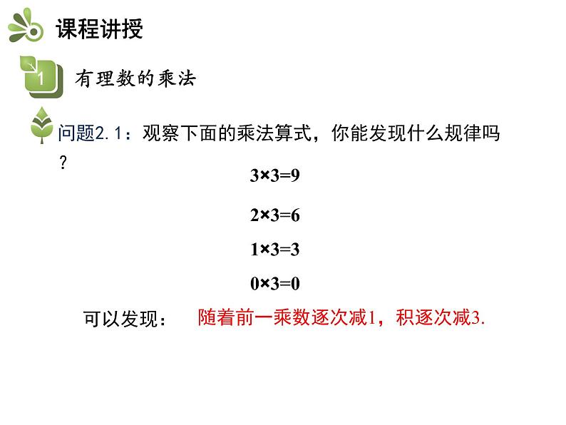 1.5有理数的乘除  第1课时有理数的乘法   沪科版七年级数学上册教学课件06