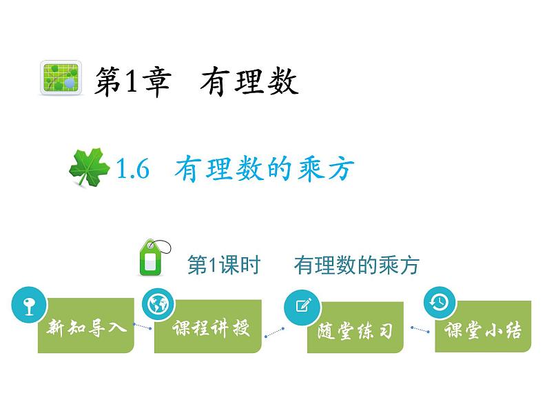 1.6有理数的乘方  第1课时有理数的乘方   沪科版七年级数学上册教学课件01