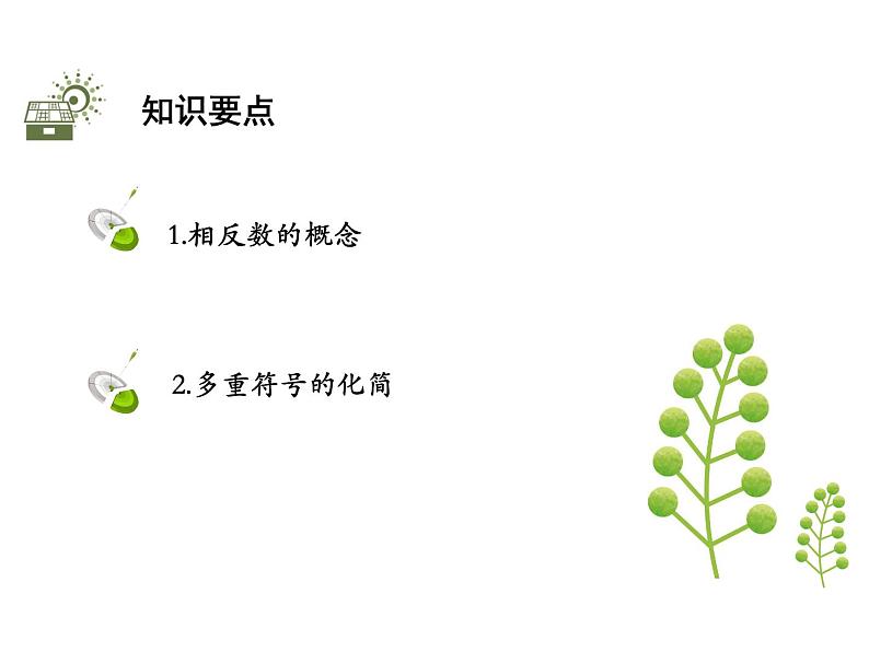 1.2数轴、相反数和绝对值  第2课时相反数   沪科版七年级数学上册教学课件02