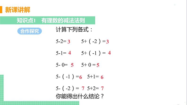 1.3.2有理数的减法课件PPT第4页