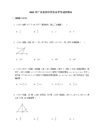 2021年广东省初中学业水平考试冲刺8练习题