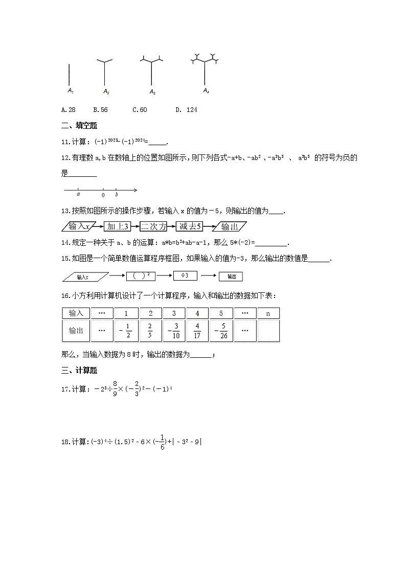 2021年苏科版数学七年级上册2.8《有理数的混合运算》课时练习（含答案）试卷02