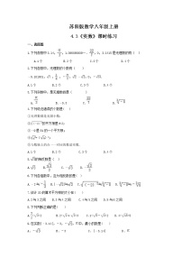 数学八年级上册4.3 实数课堂检测