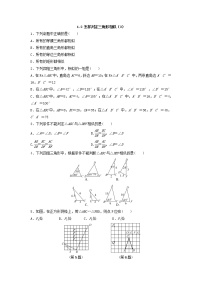 青岛版九年级上册1.2 怎样判定三角形相似课后测评