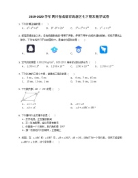 2019-2020学年四川省成都市高新区七下期末数学试卷