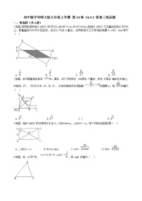 华师大版1.锐角三角函数同步训练题