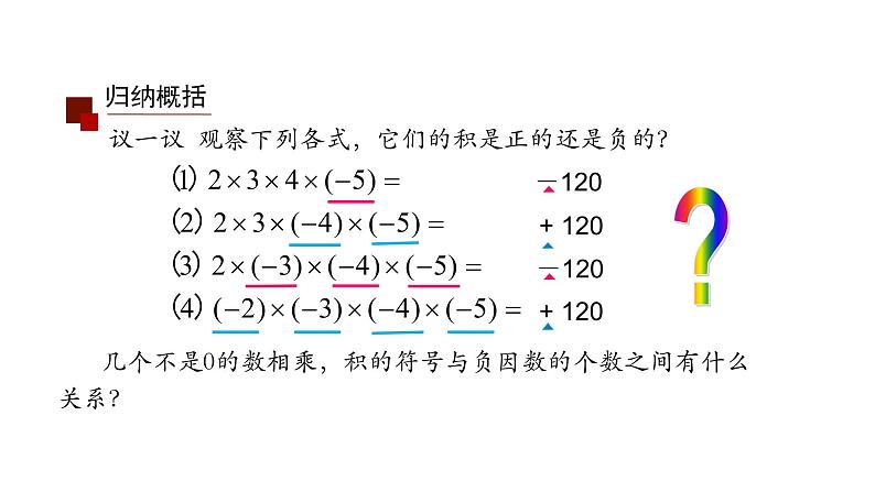 2021-2022学年人教版七年级上册课件 1.4.1 有理数的乘法(二)第6页