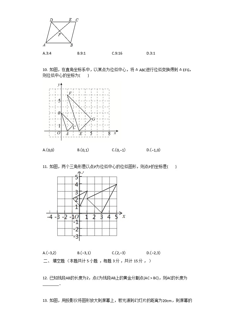 新人教版九年级下数学第27章_相似单元测试卷03