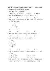 2020-2021学年安徽省合肥市瑶海区九年级（上）期末数学试卷