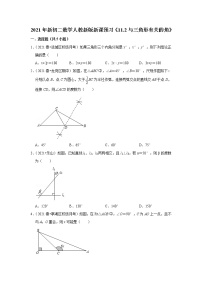 初中数学人教版八年级上册11.2.1 三角形的内角精练