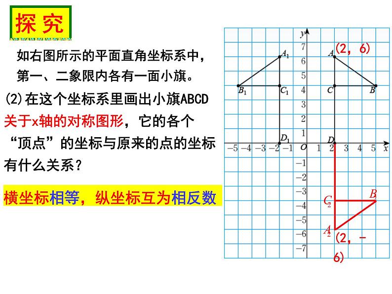 北师版数学八年级上册3.3轴对称与坐标变化(共20张PPT)课件PPT07