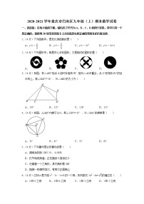 2020-2021学年重庆市巴南区九年级（上）期末数学试卷