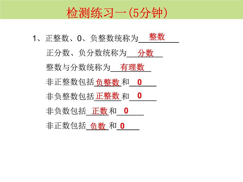 人教版七上1.2.1有理数课件05