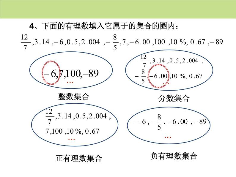 人教版七上1.2.1有理数课件07