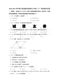 2020-2021学年四川省成都市新都区七年级（下）期末数学试卷