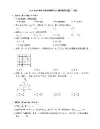 2019-2020学年上海市崇明区九上期末数学试卷（一模）